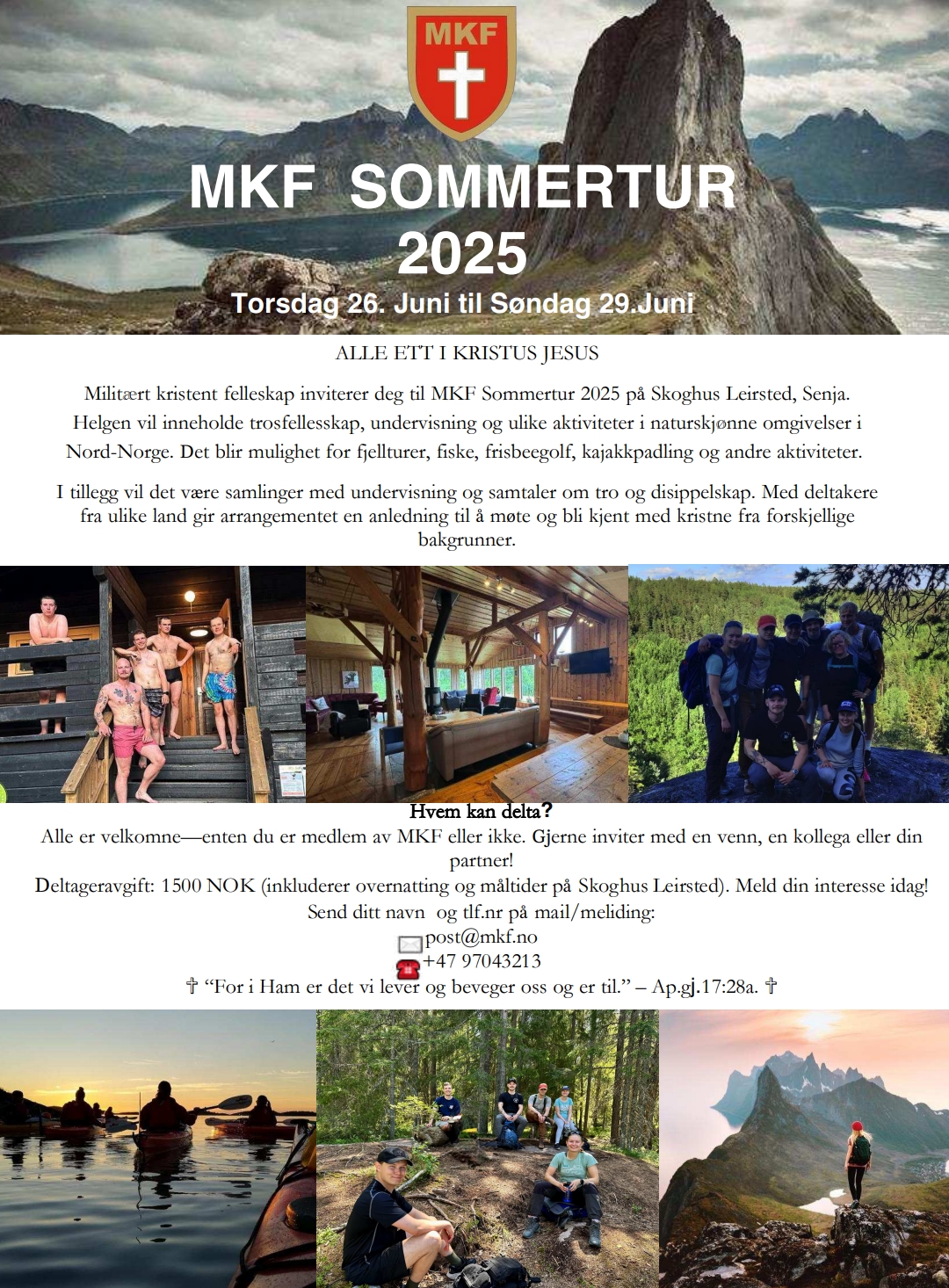 MKF SOMMERTUR 2025 info