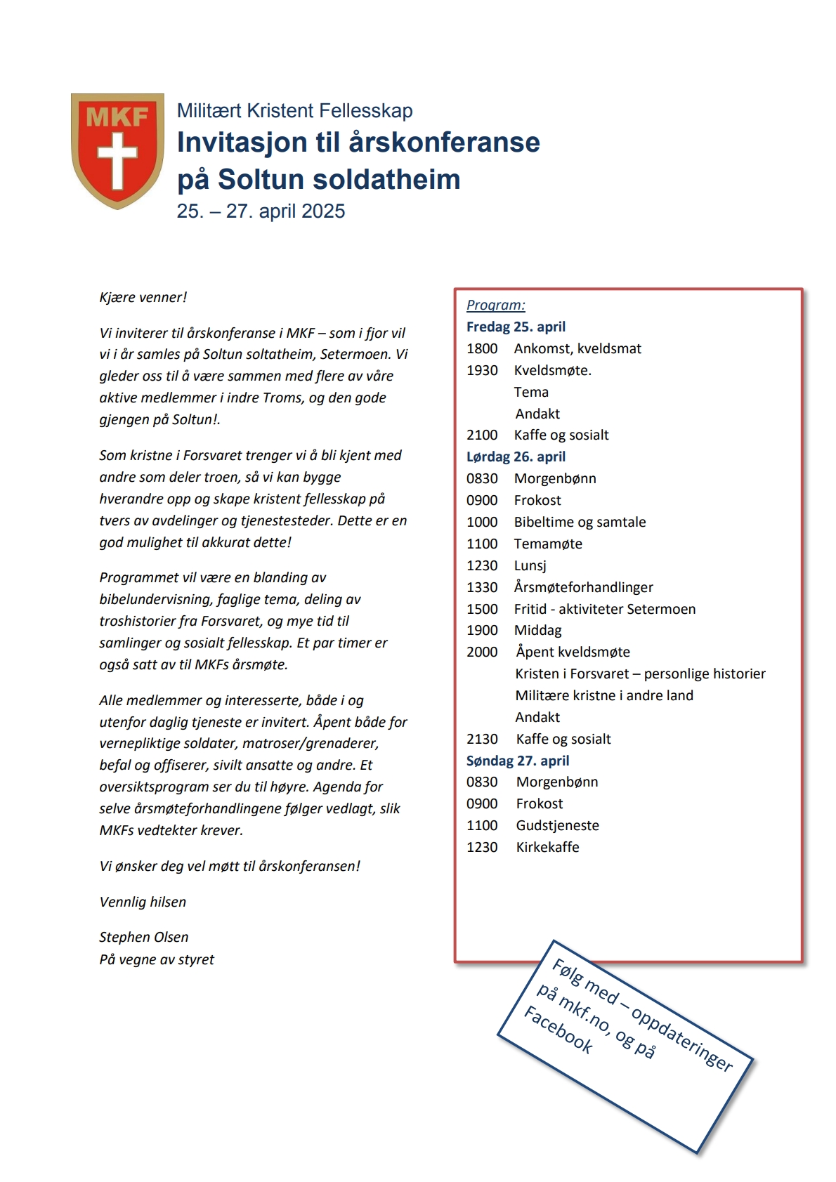 Program Årskonferanse 2025